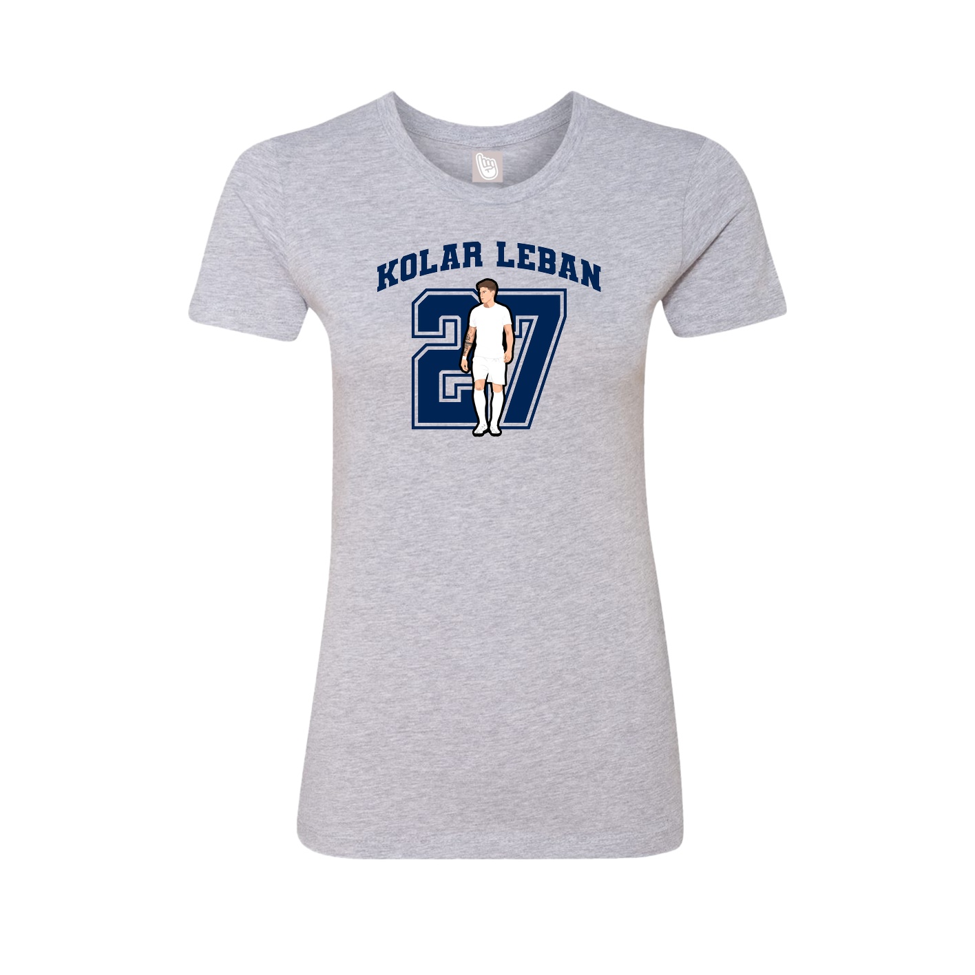 Womens Tee — Number in Grey