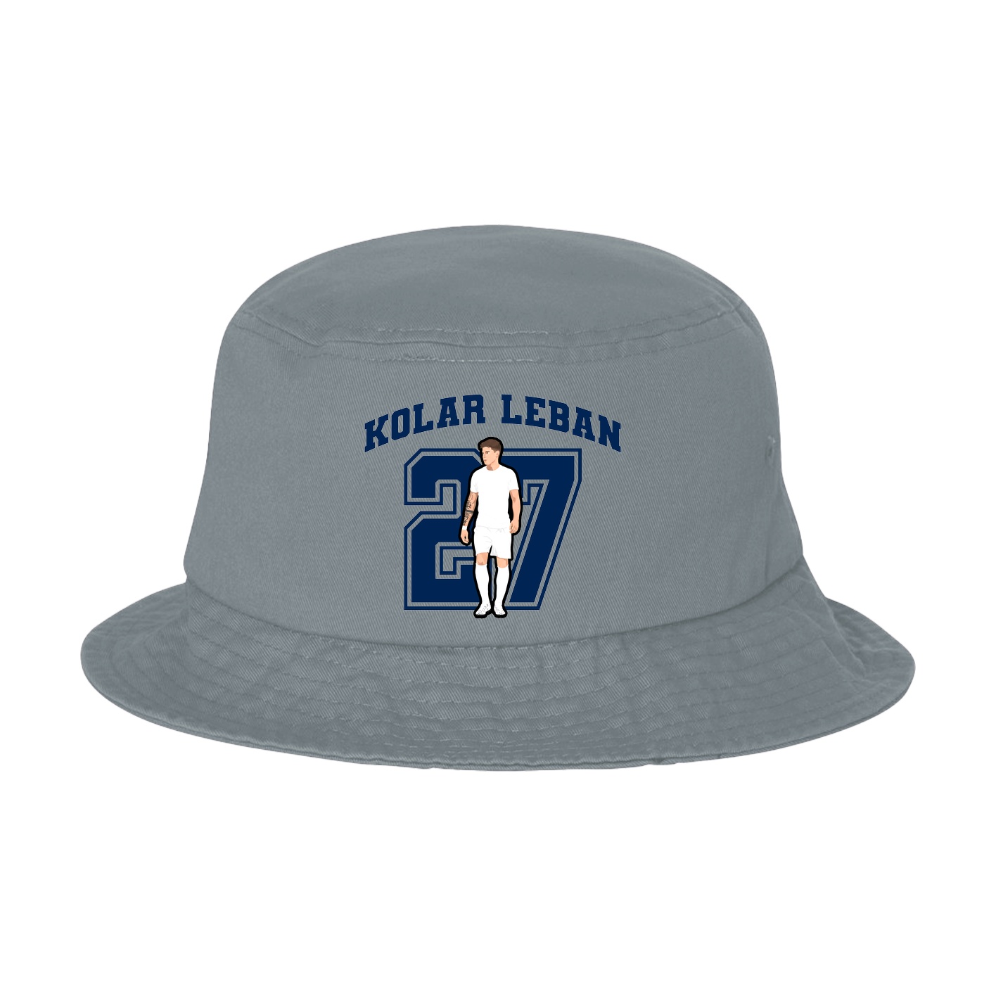 Bucket Cap — Number in Grey