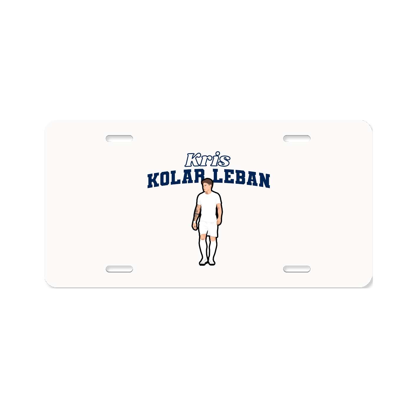 License Plate — Name Arch in Classic