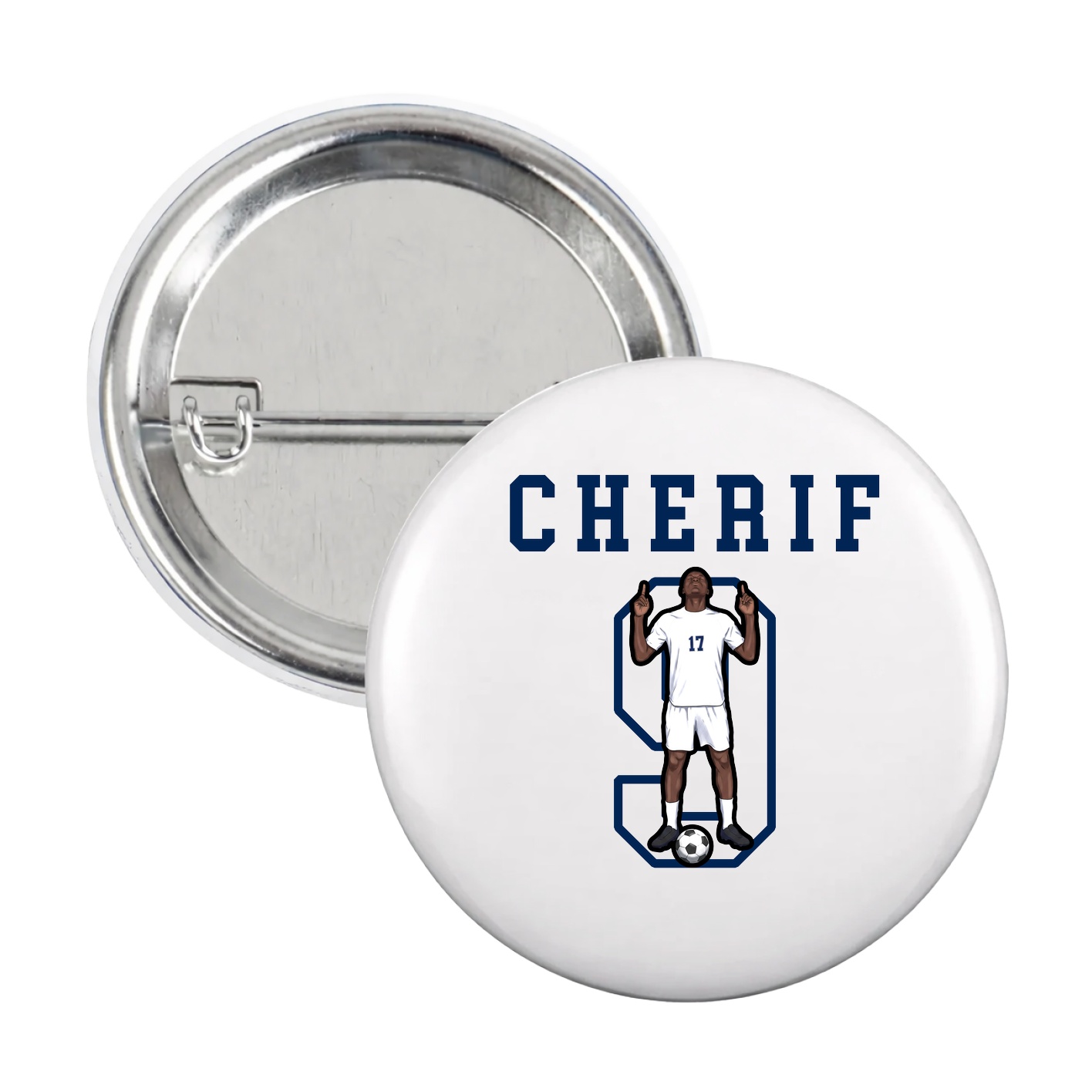 Game Day Button — Shirsey in White