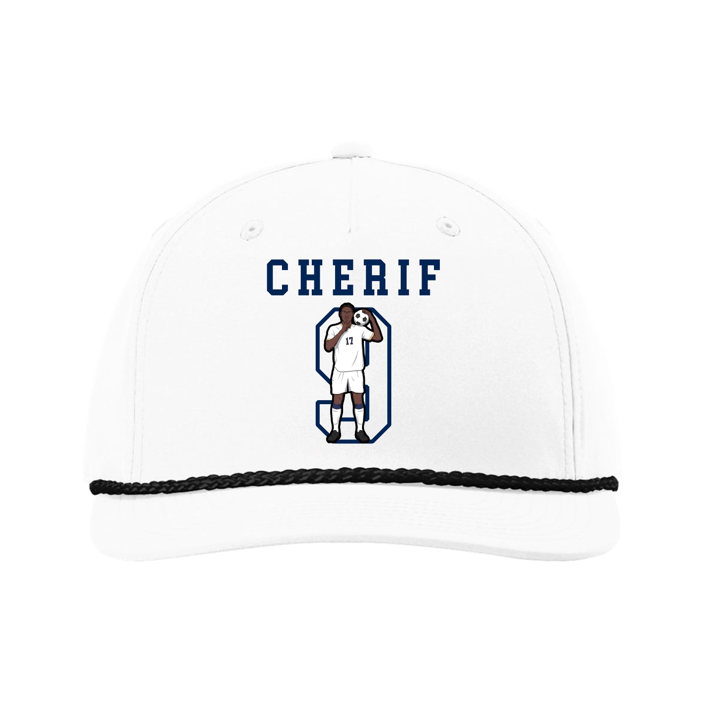 Five-Panel Classic Rope Cap — Shirsey in White