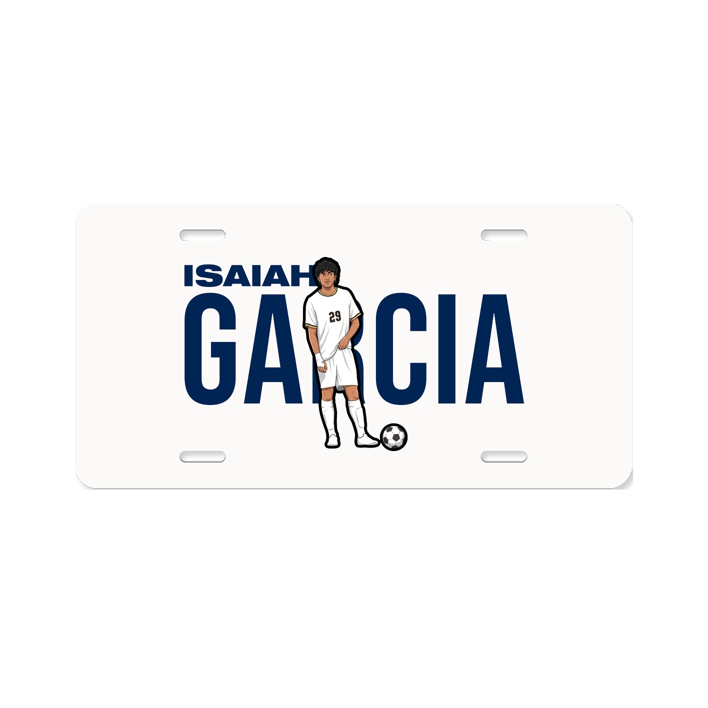 License Plate — Player Name in Classic