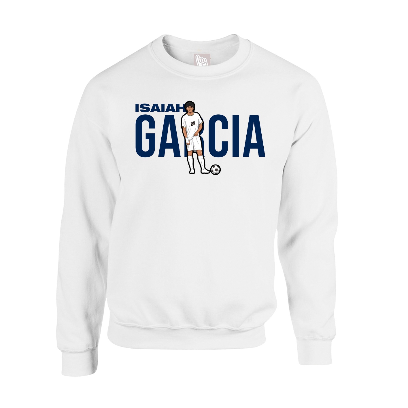 Fleece Crew — Player Name in White