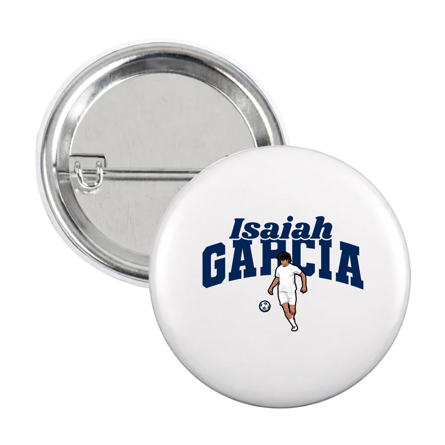 Game Day Button — Signature Arch in White