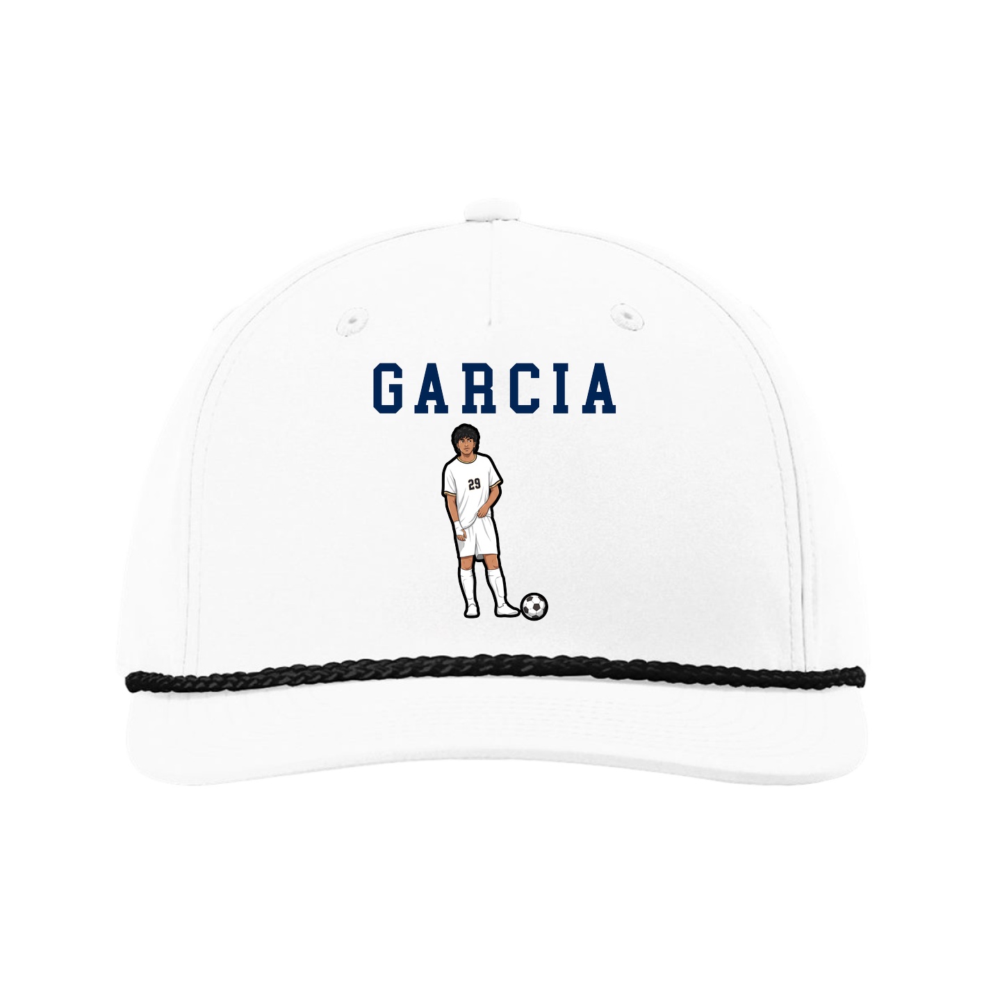 Five-Panel Classic Rope Cap — Shirsey in White