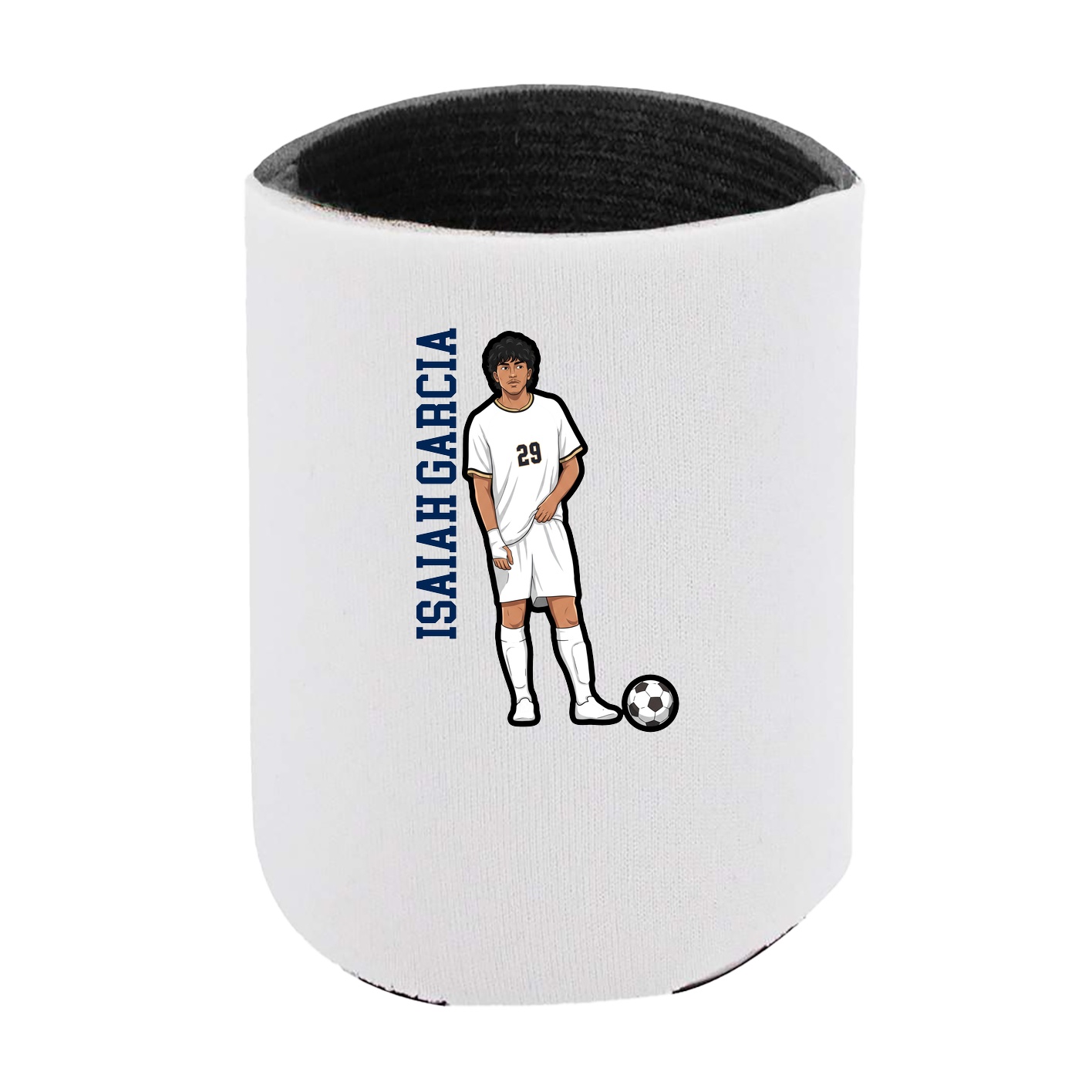 Can Holder — Name Vertical in White