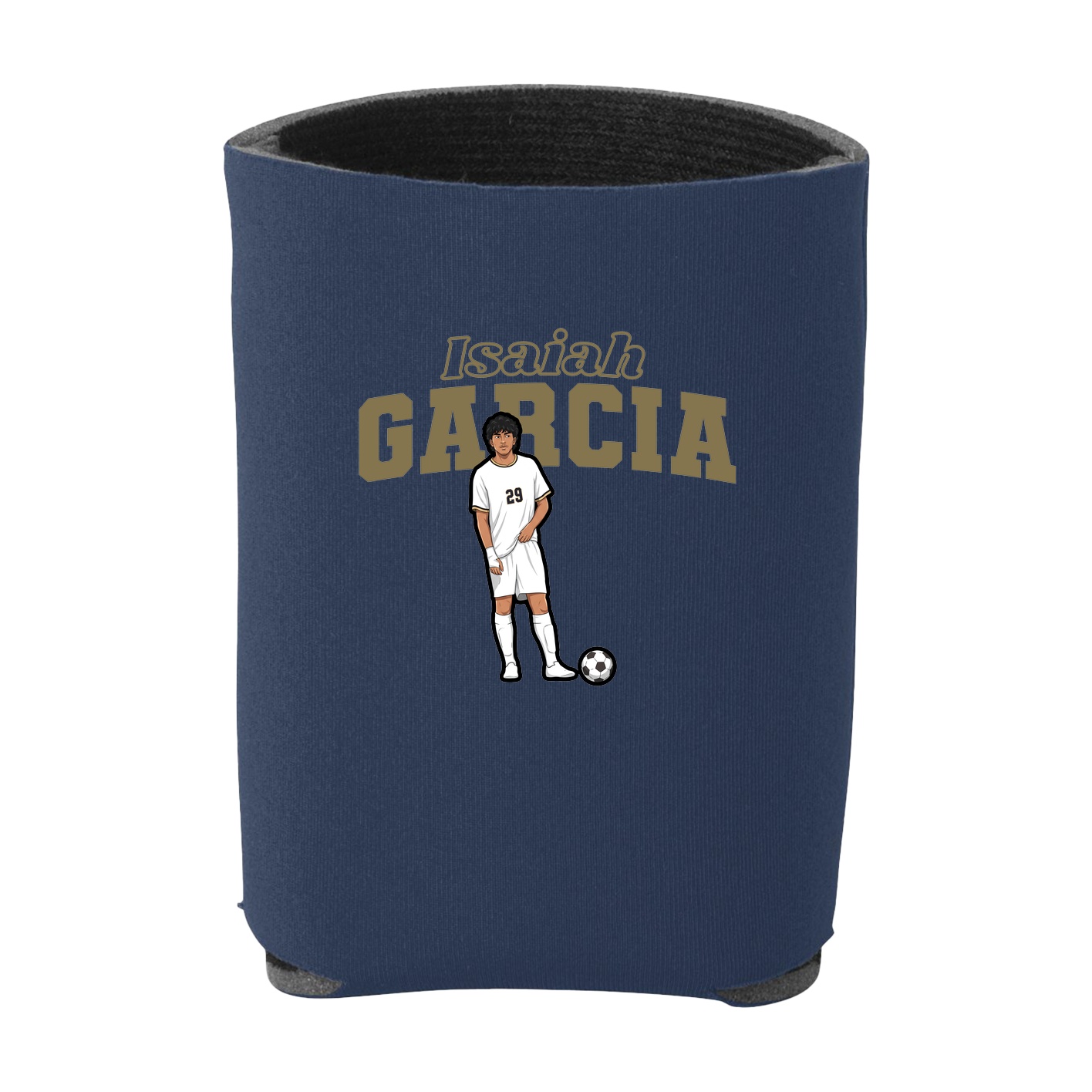 Can Holder — Name Arch in Navy