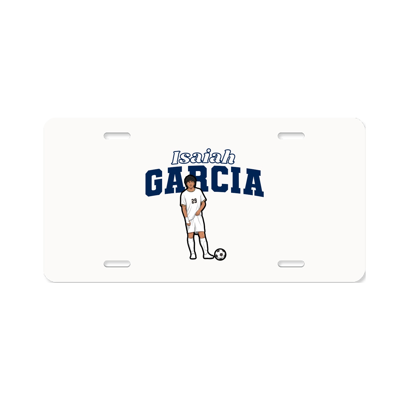 License Plate — Name Arch in Classic
