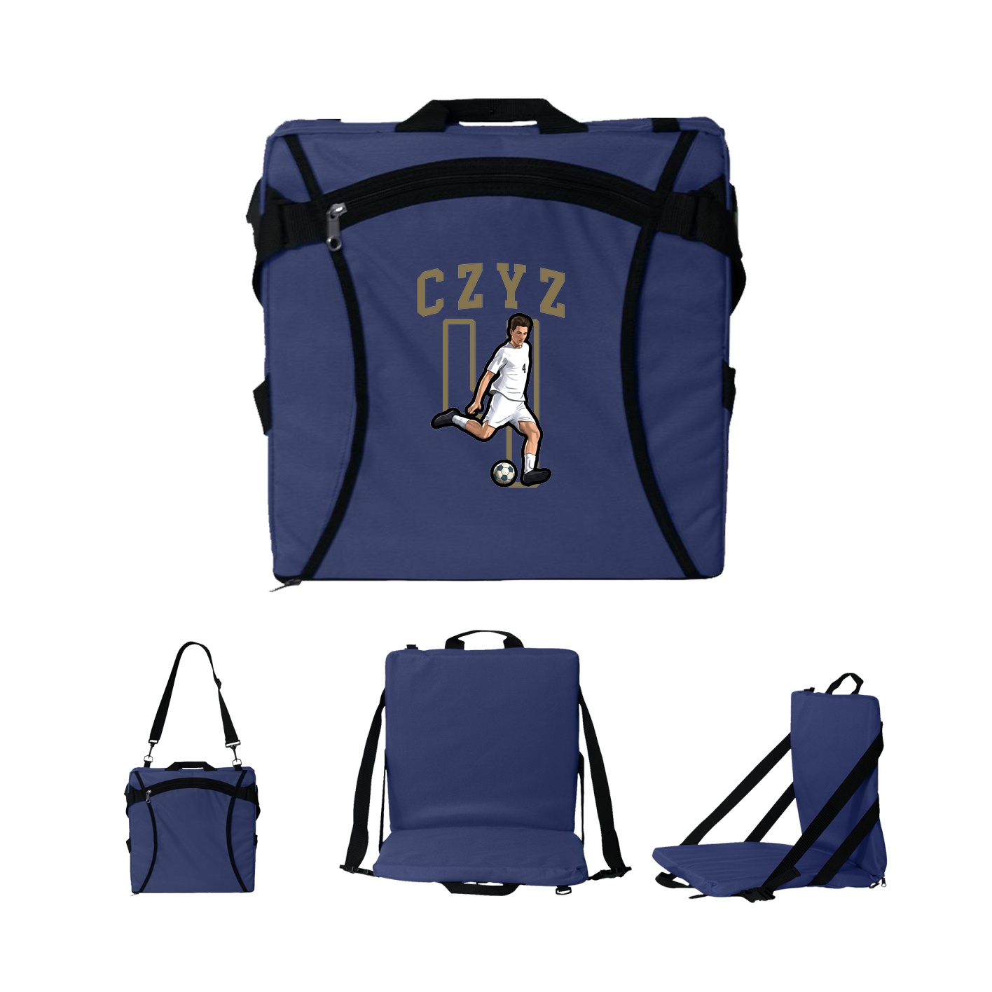 Folding Stadium Seat — Shirsey in Navy