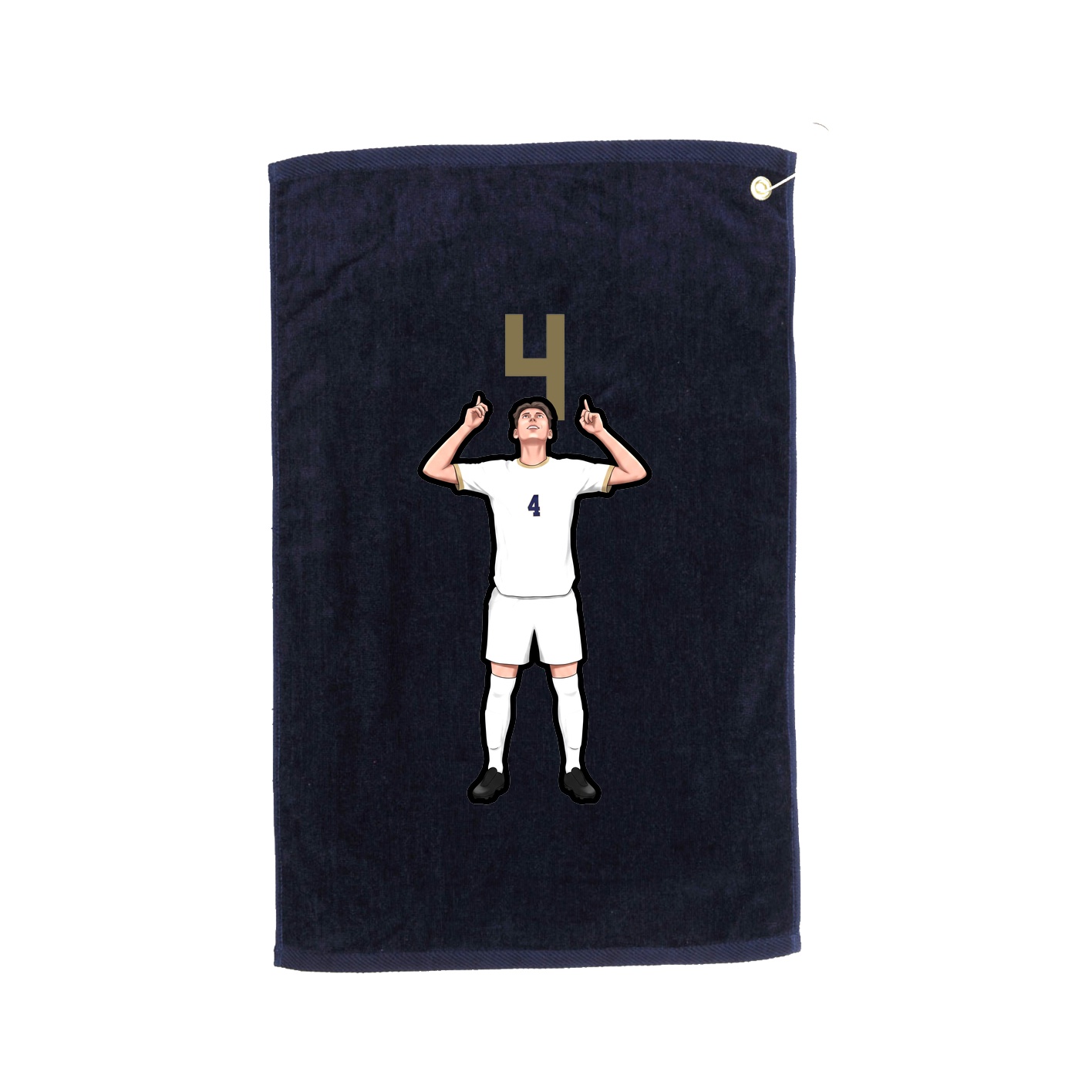 Golf Towel — Number Top in Navy
