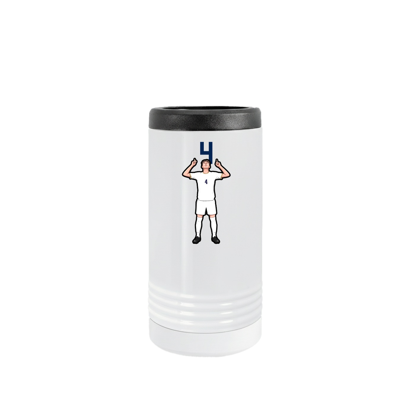 Slim Beverage Holder — Number Top in White