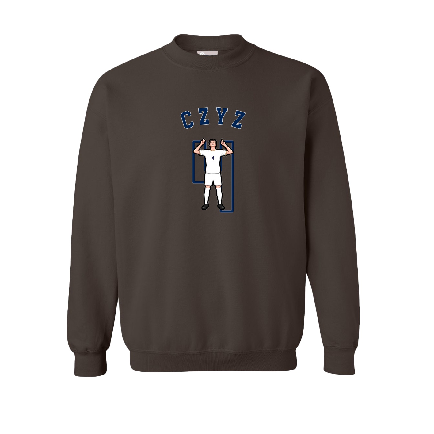Fleece Crew — Shirsey Arch in Brown
