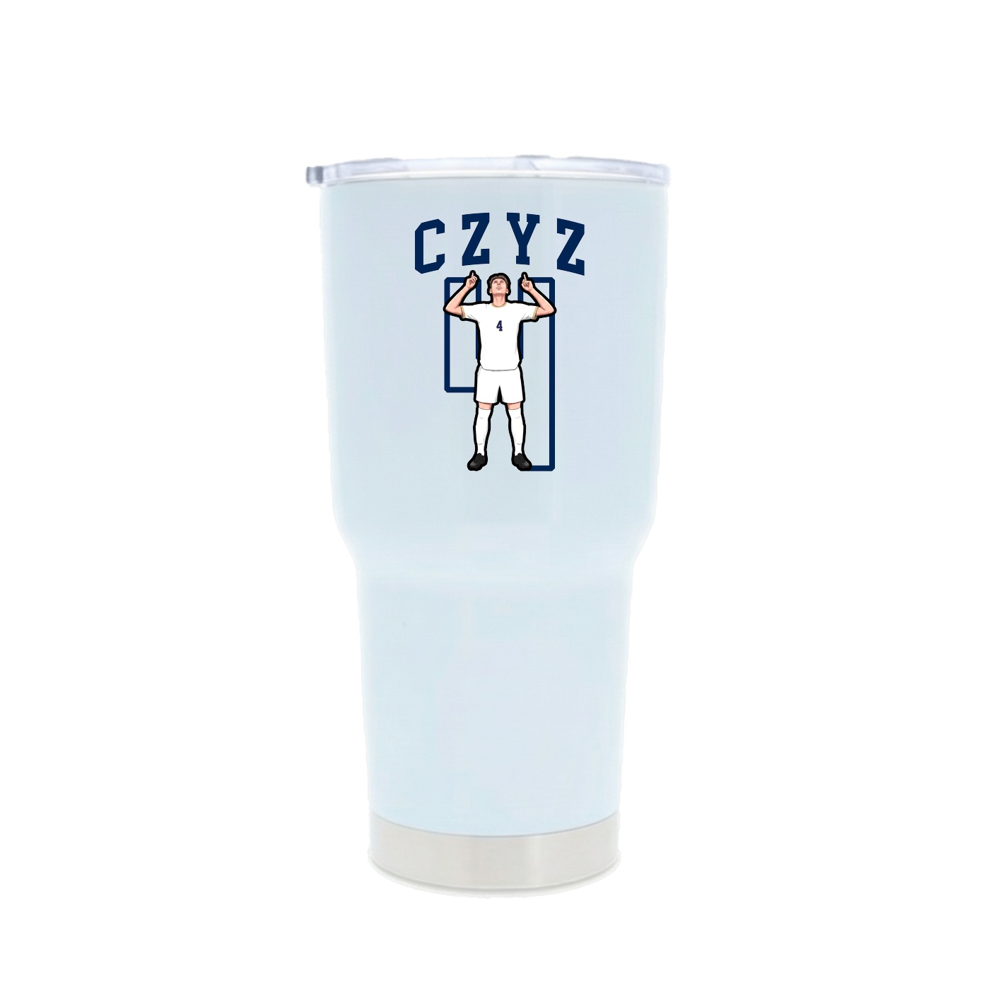 30oz Stainless Steel Tumbler — Shirsey in White