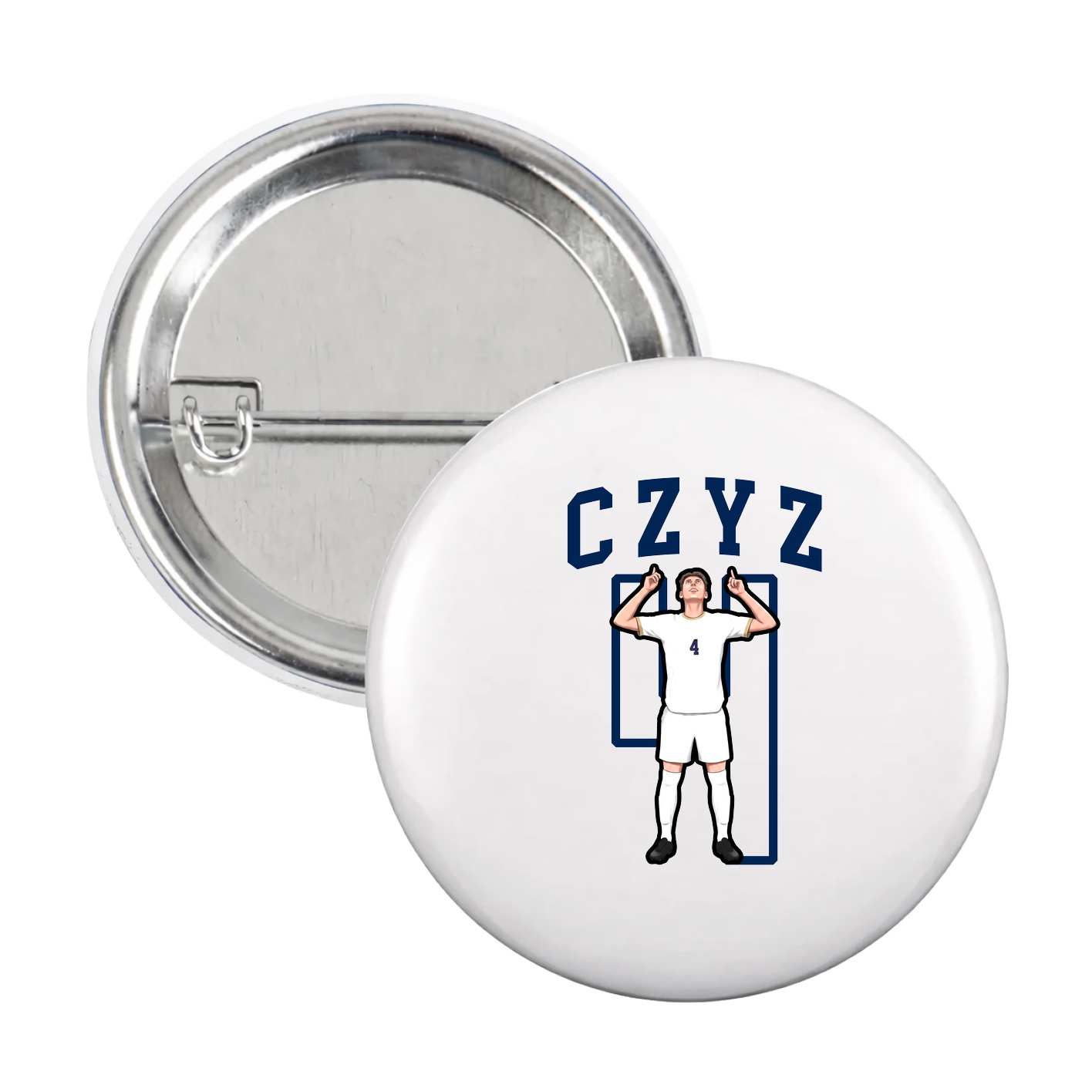 Game Day Button — Shirsey in White