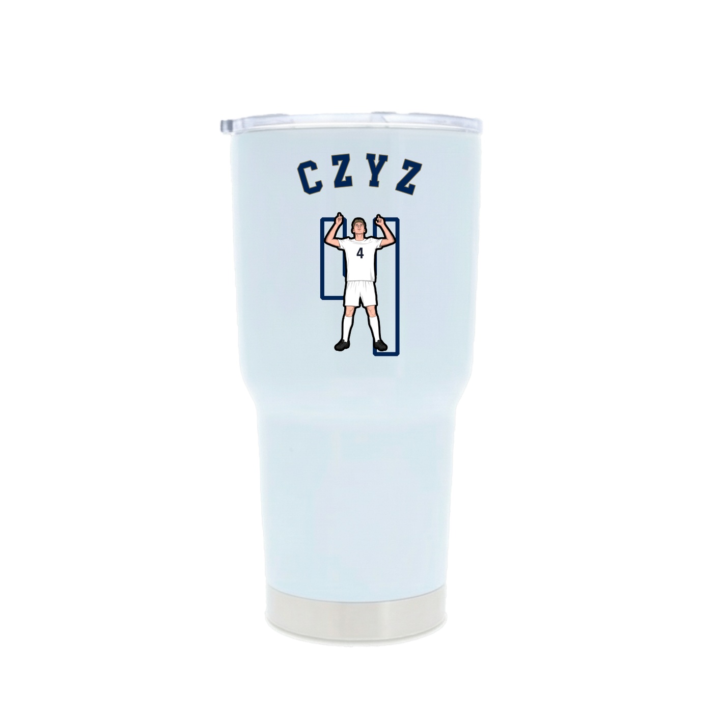 30oz Stainless Steel Tumbler — Shirsey Arch in White