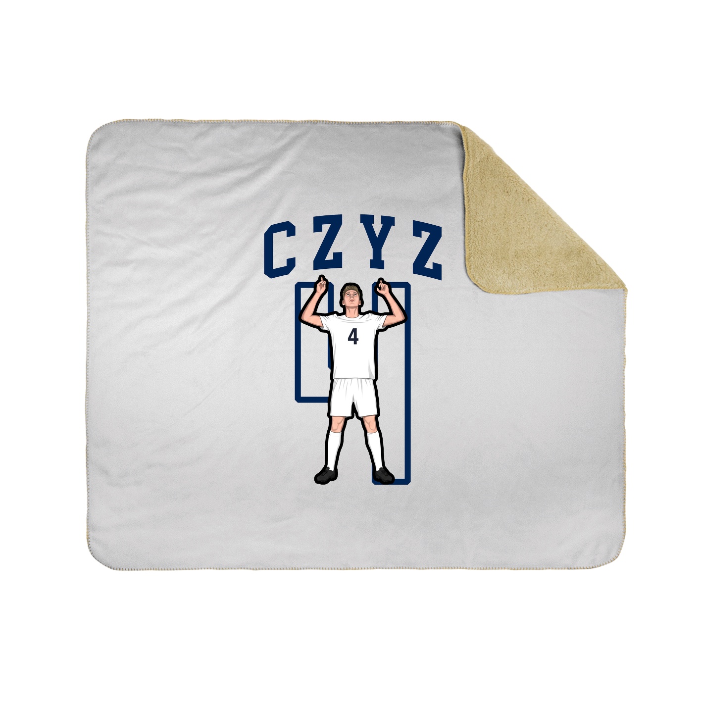 Throw Blanket — Shirsey in White
