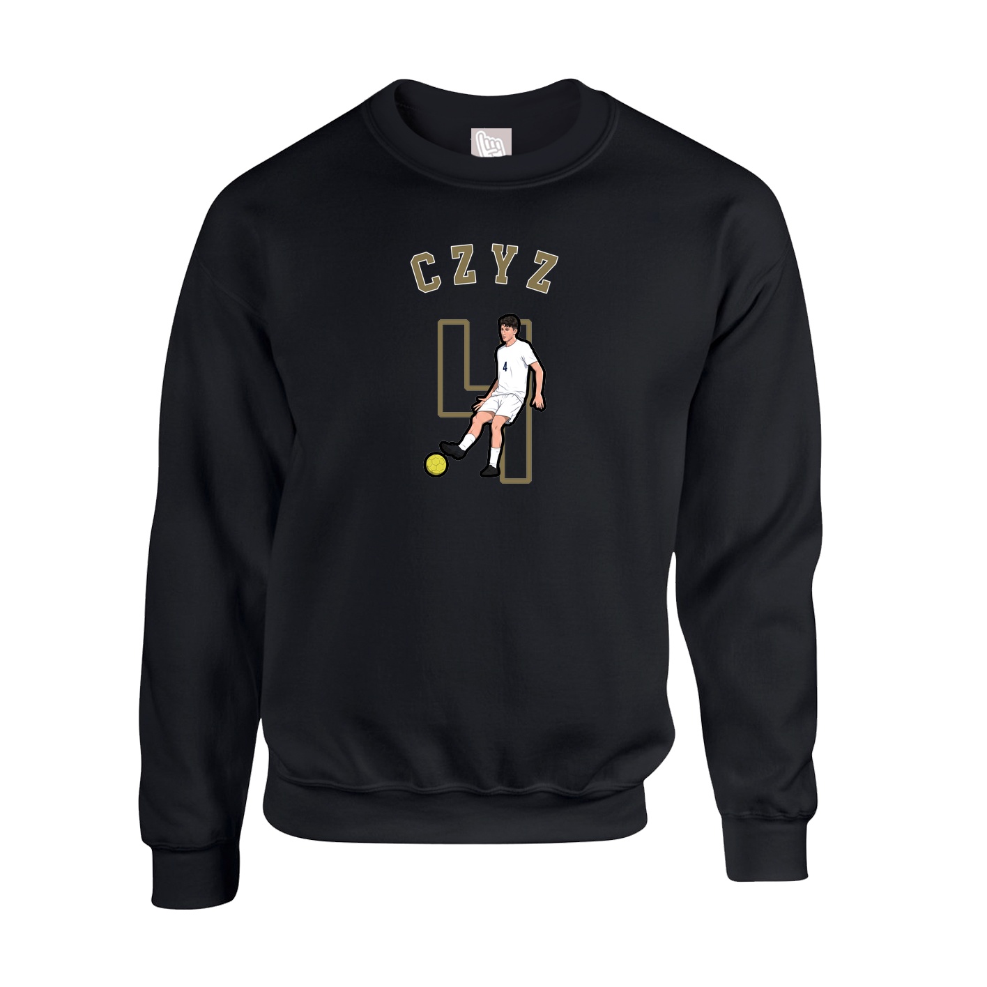 Fleece Crew — Shirsey Arch in Black
