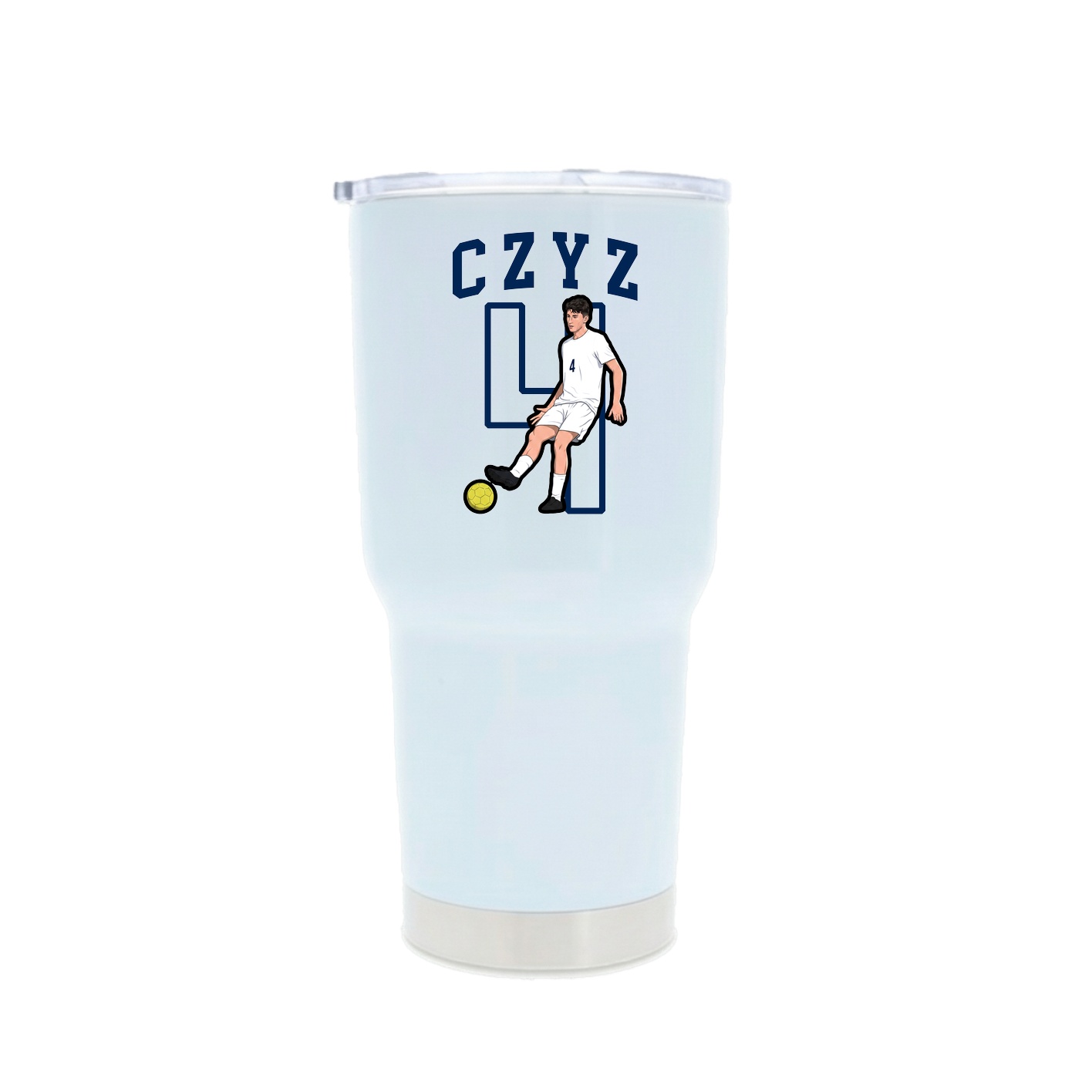 30oz Stainless Steel Tumbler — Shirsey in White