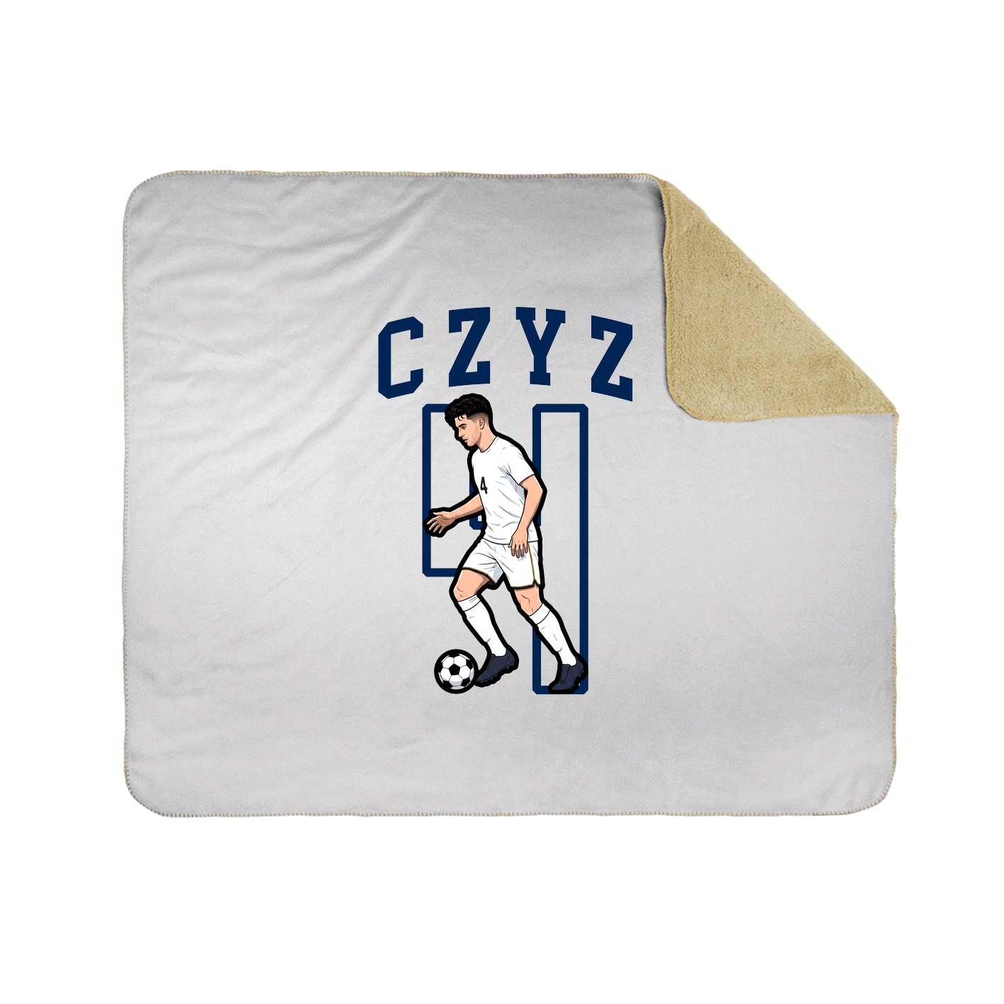 Throw Blanket — Shirsey in White
