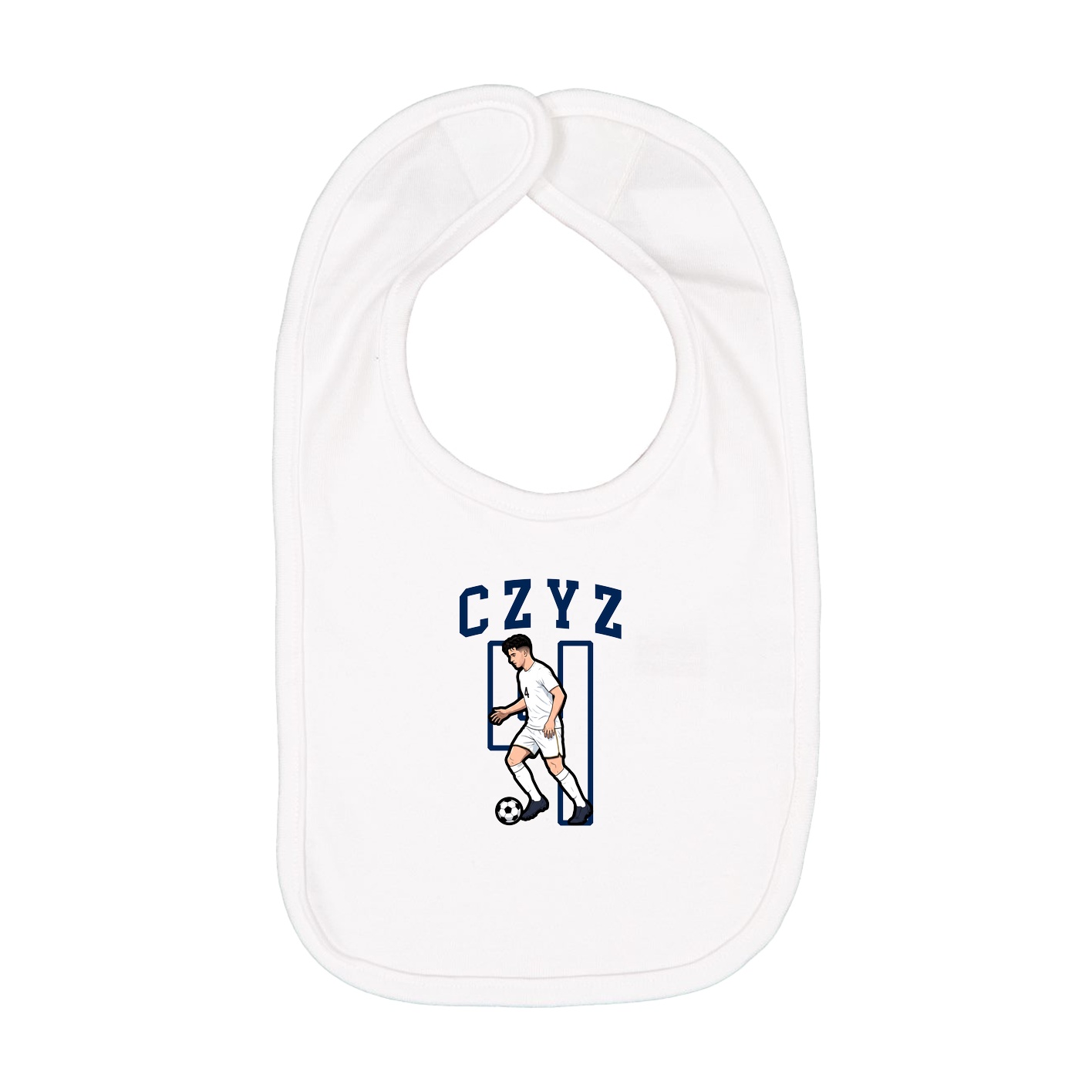 Infant Bib — Shirsey in White