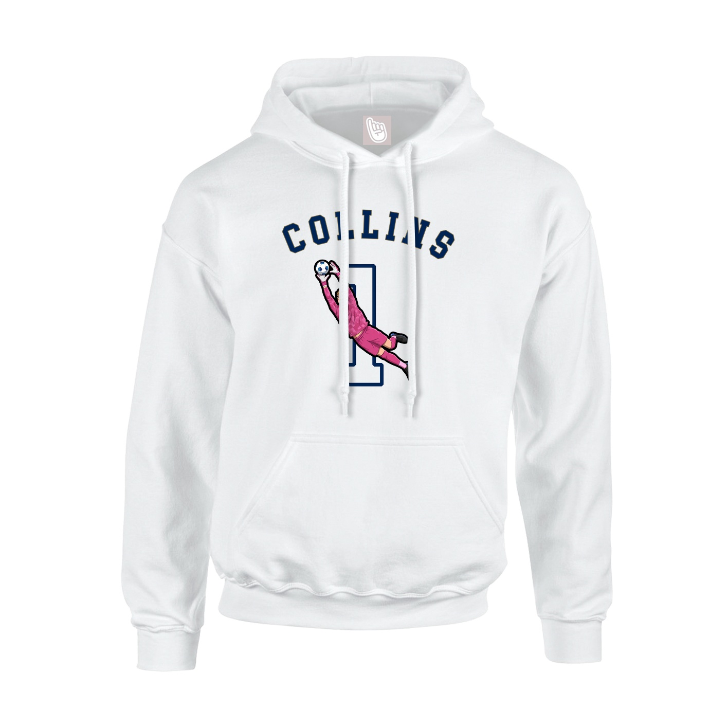 Youth Hoodie — Shirsey Arch in White