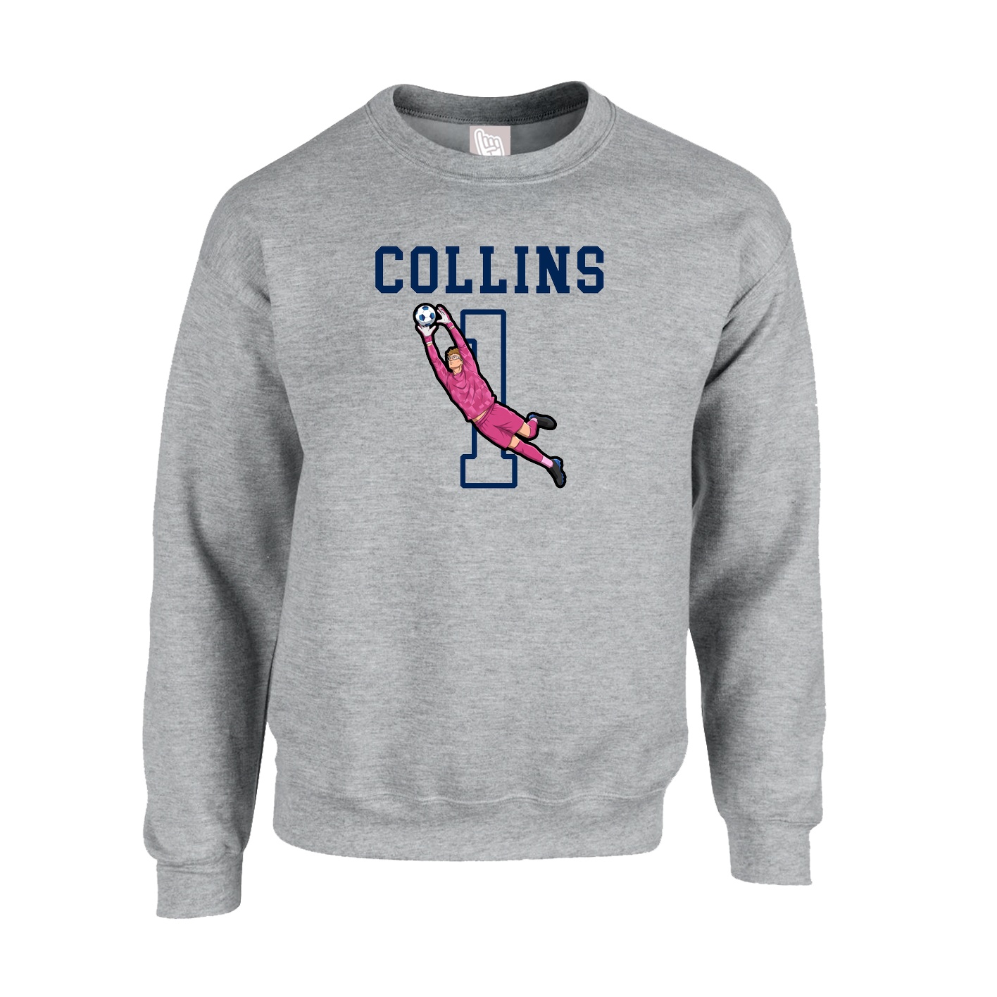 Fleece Crew — Shirsey in Grey