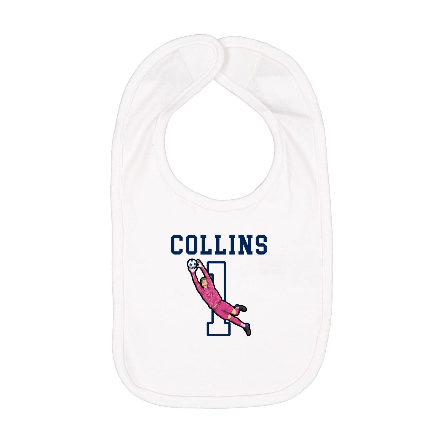 Infant Bib — Shirsey in White