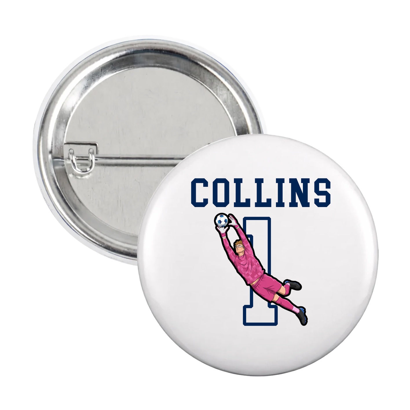 Game Day Button — Shirsey in White