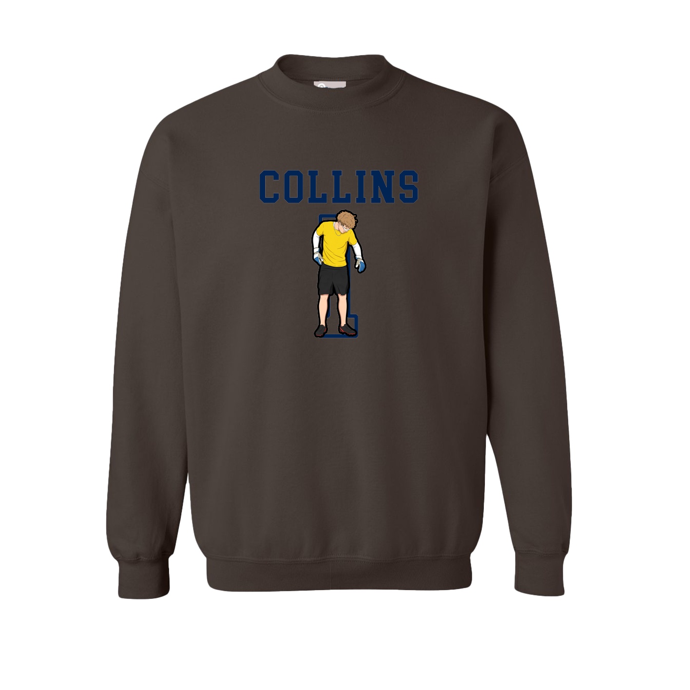 Fleece Crew — Shirsey in Brown