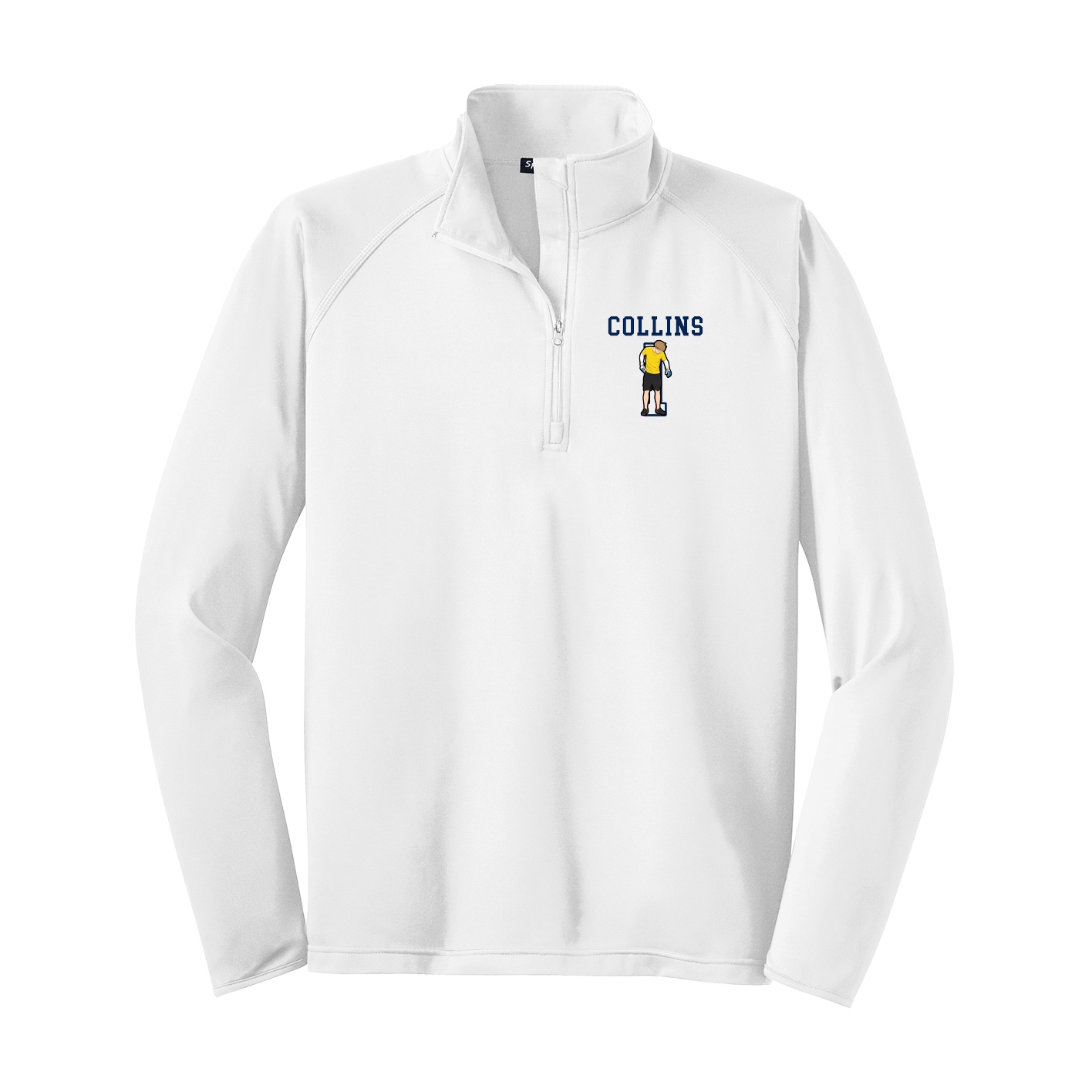 Q-Zip Pullover — Shirsey in White