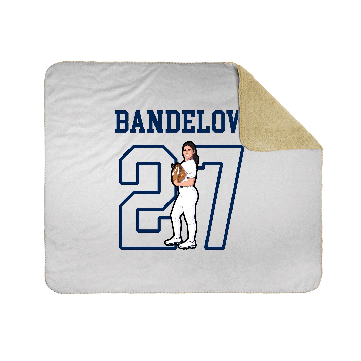 Throw Blanket — Shirsey in White