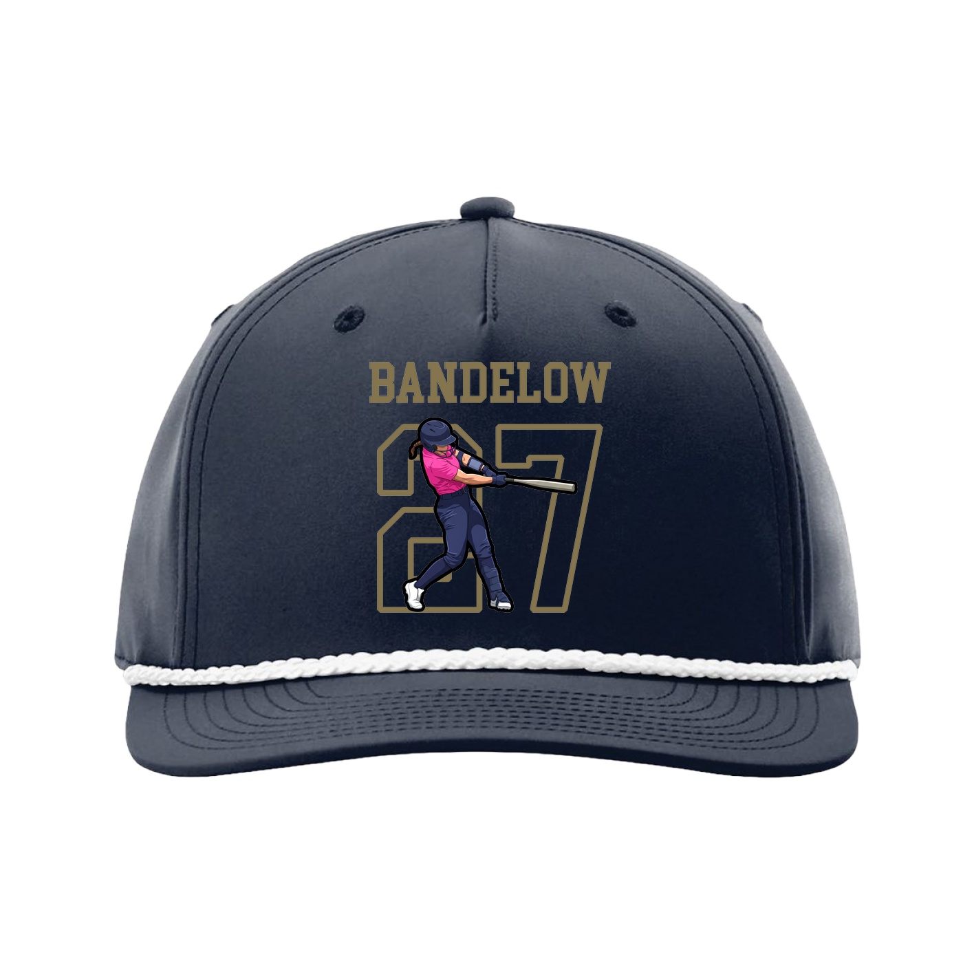 Five-Panel Classic Rope Cap — Shirsey in Navy