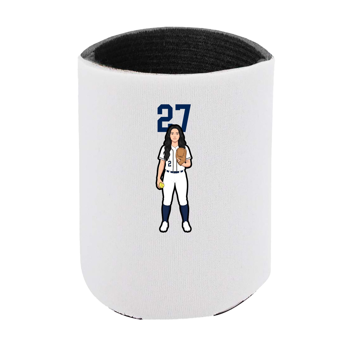 Can Holder — Number Top in White
