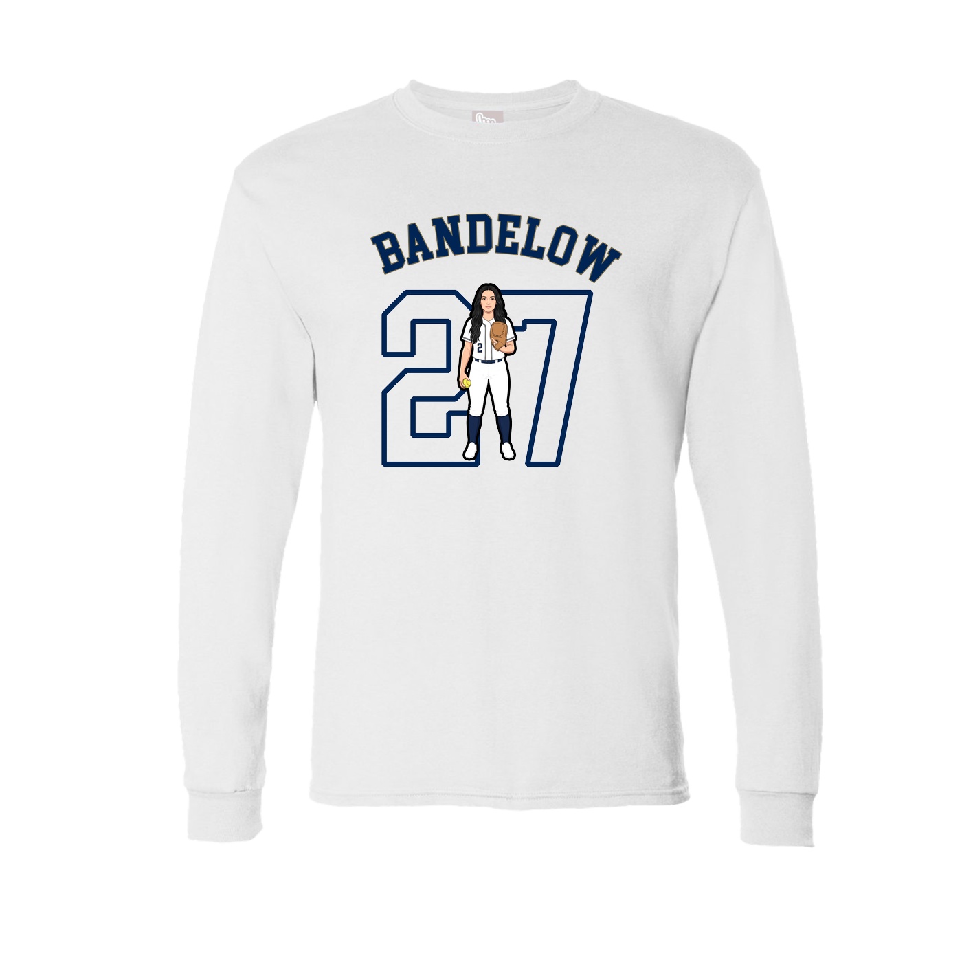 Long Sleeve Tee — Shirsey Arch in White