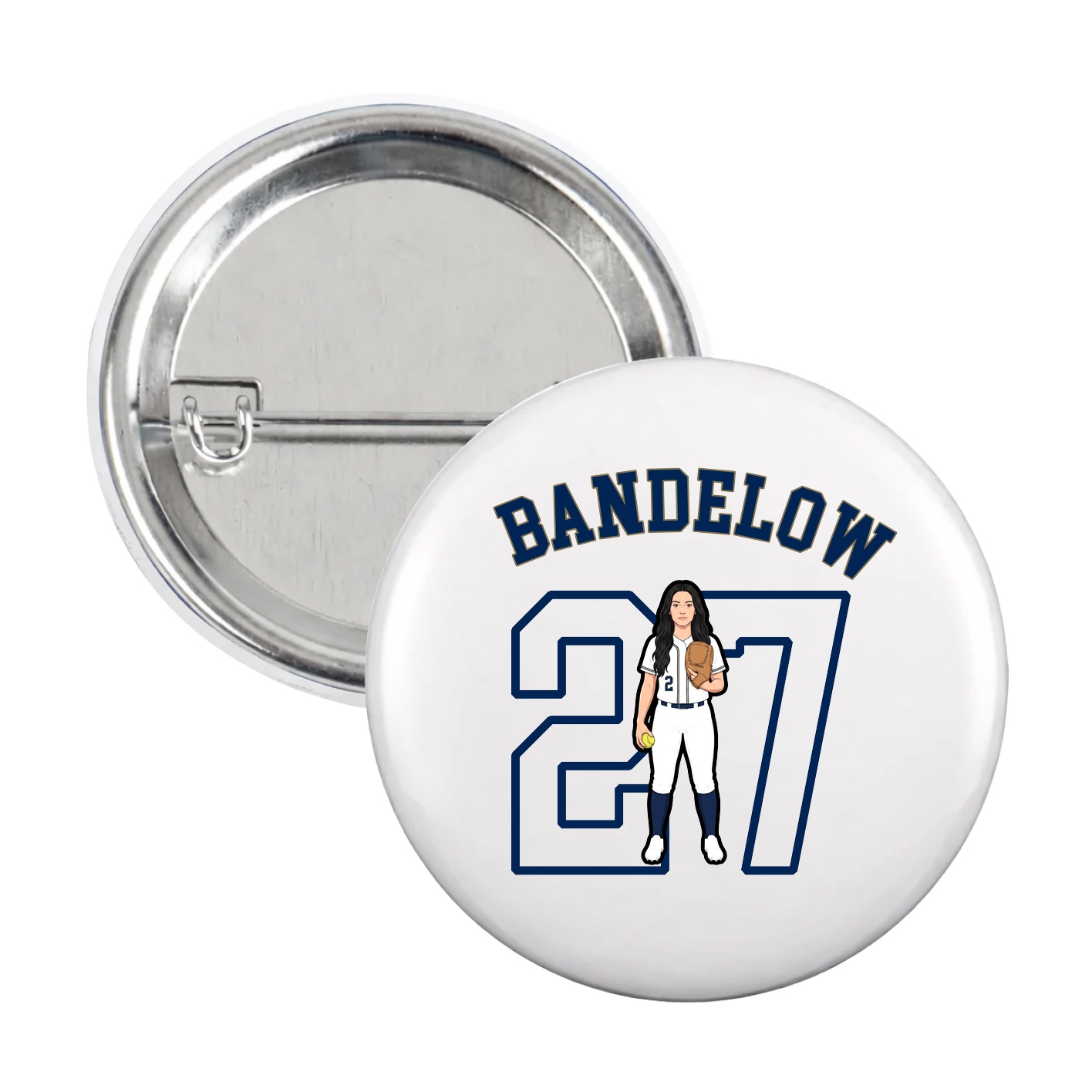 Game Day Button — Shirsey Arch in White