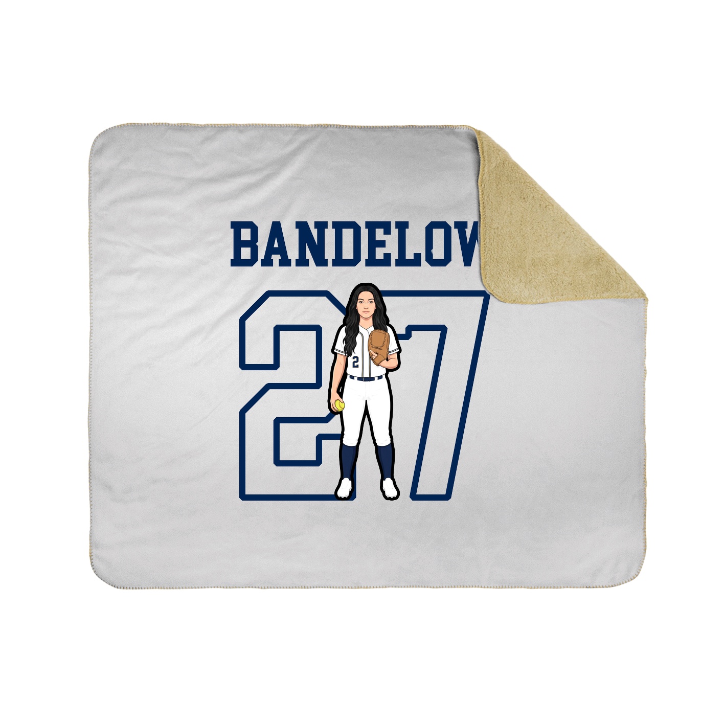 Throw Blanket — Shirsey in White