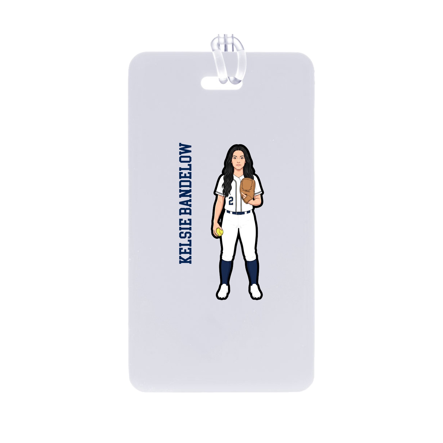 Bag Tag — Name Vertical in Classic