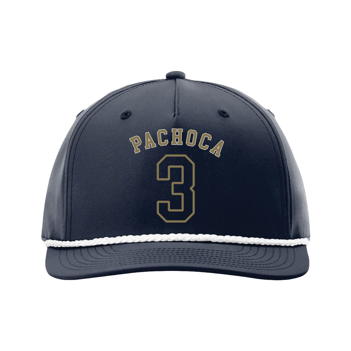 Five-Panel Classic Rope Cap — Shirsey Arch in Navy