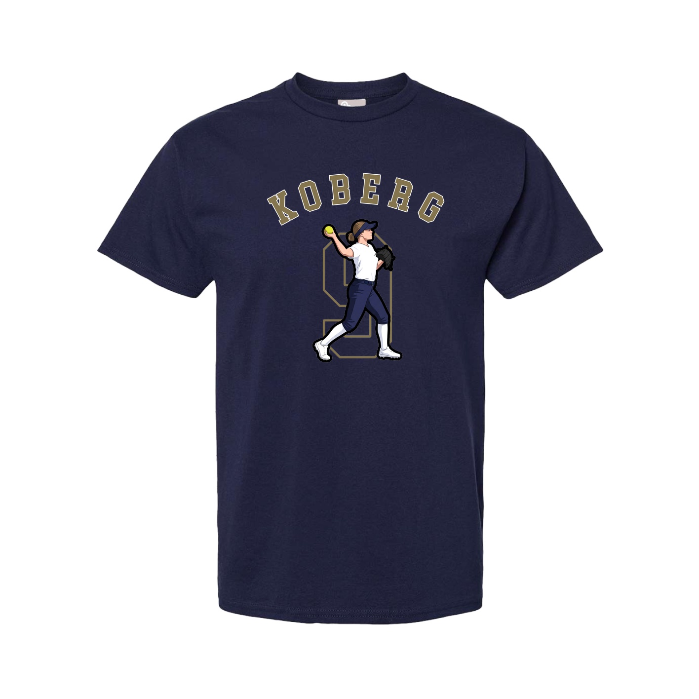 Youth Tee — Shirsey Arch in Navy