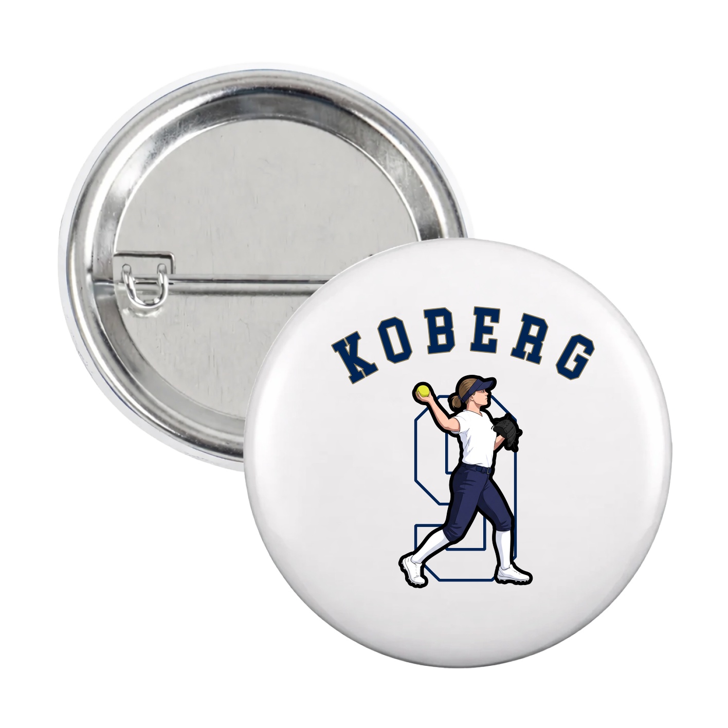 Game Day Button — Shirsey Arch in White