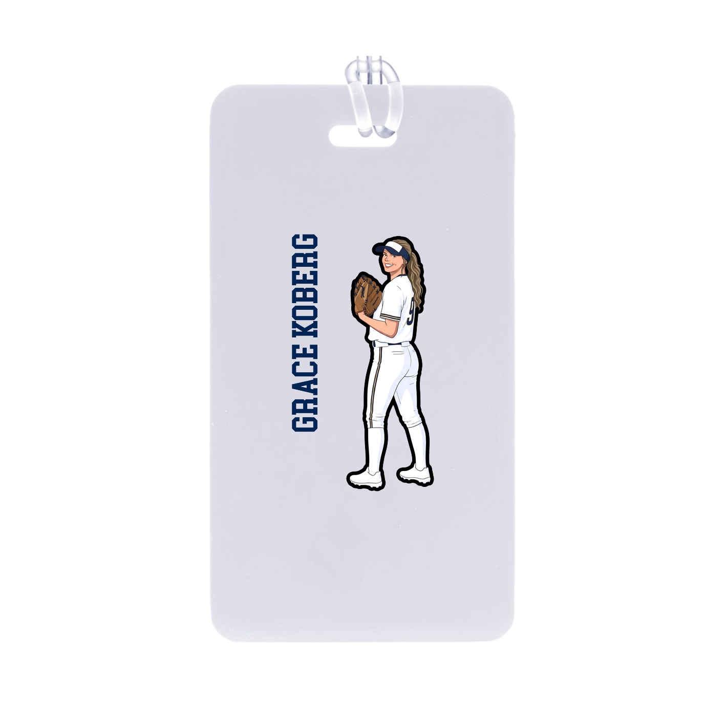 Bag Tag — Name Vertical in Classic
