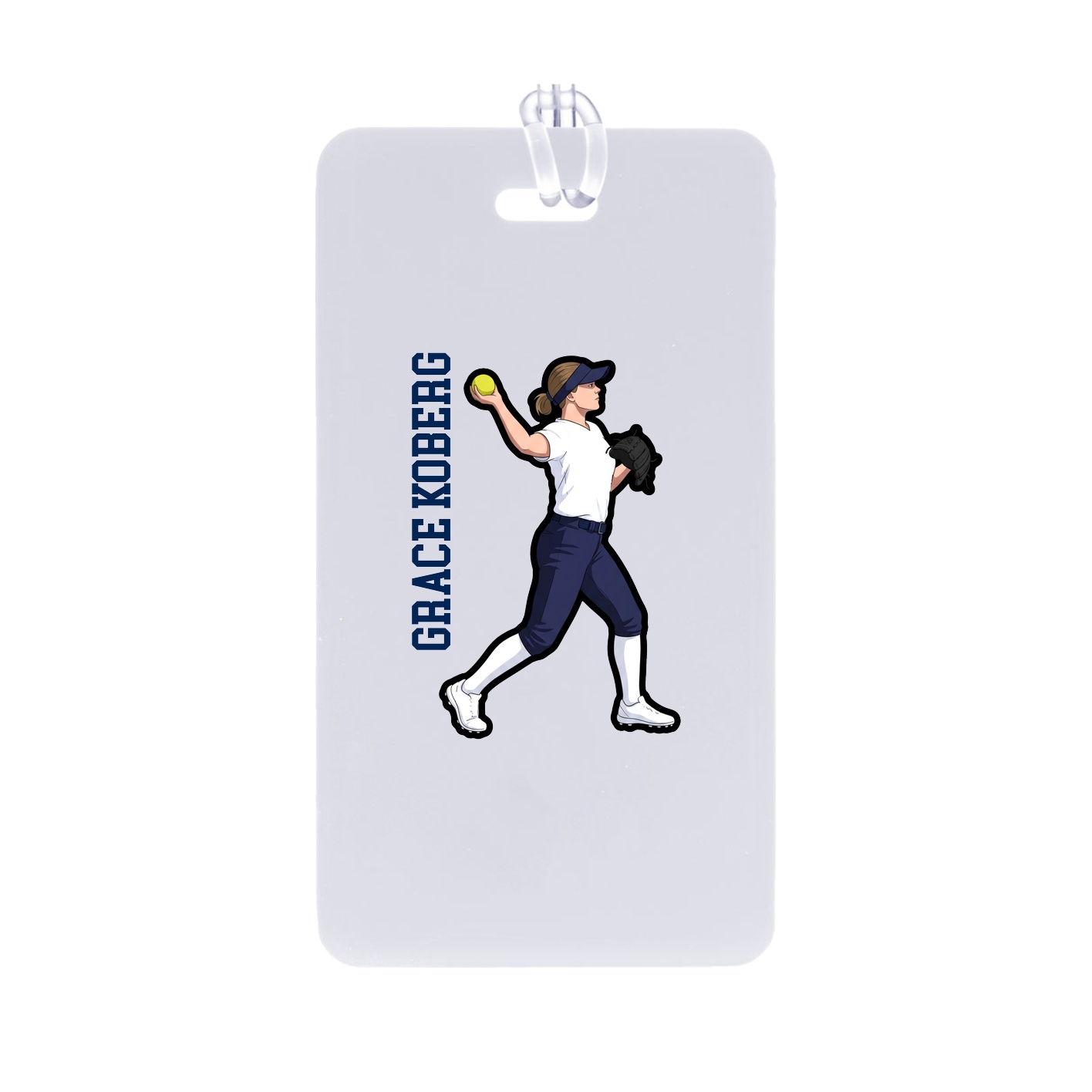 Bag Tag — Name Vertical in Classic
