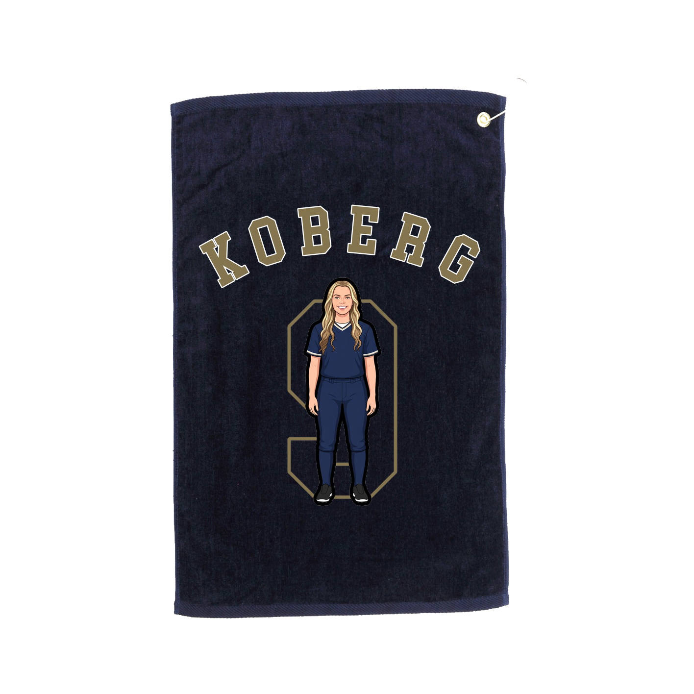 Golf Towel — Shirsey Arch in Navy