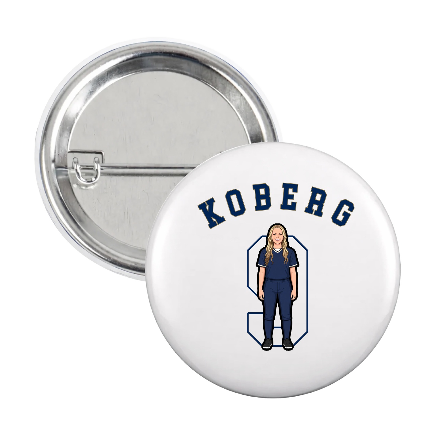 Game Day Button — Shirsey Arch in White