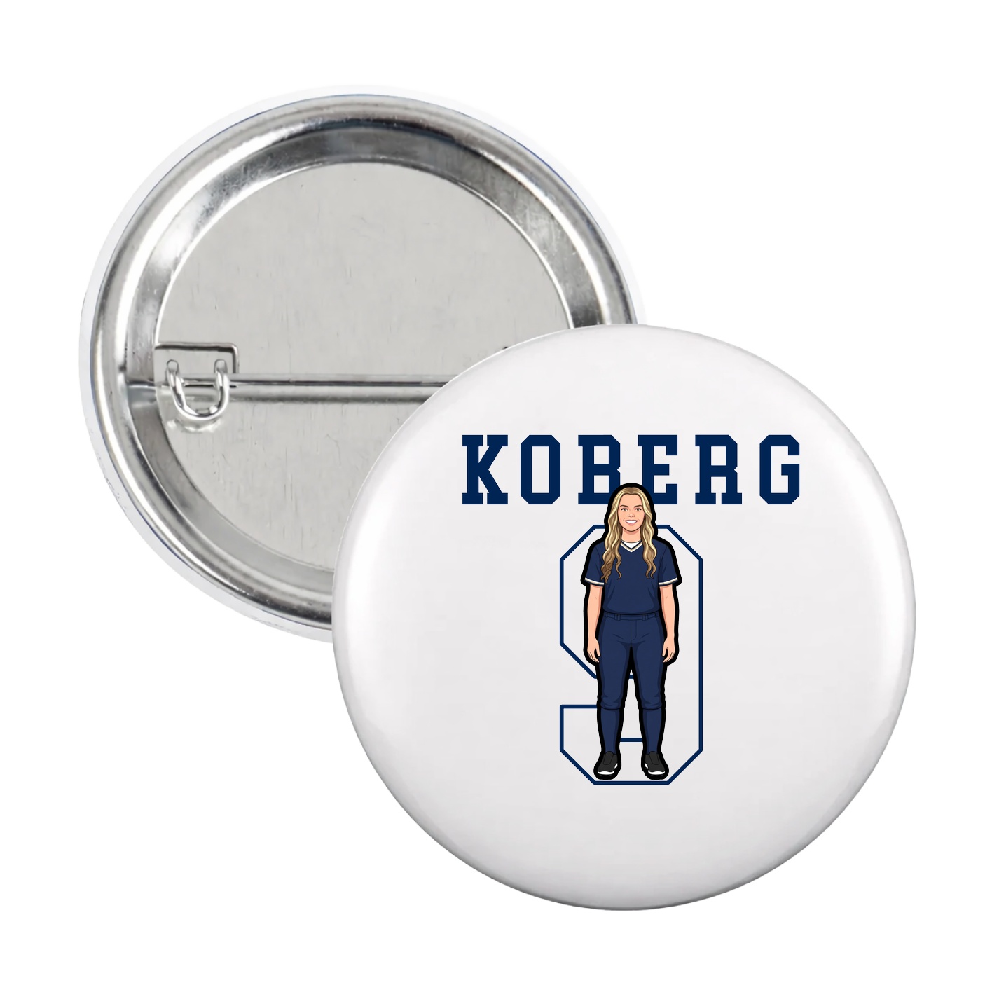 Game Day Button — Shirsey in White