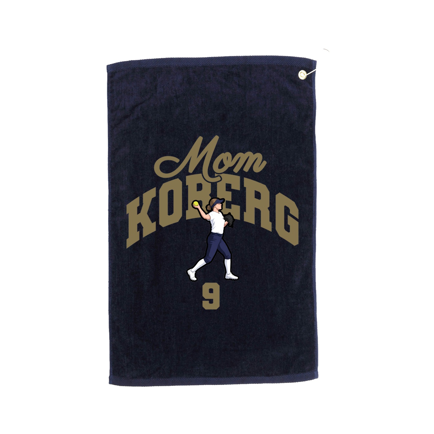 Golf Towel — Mothers Day Arch in Navy