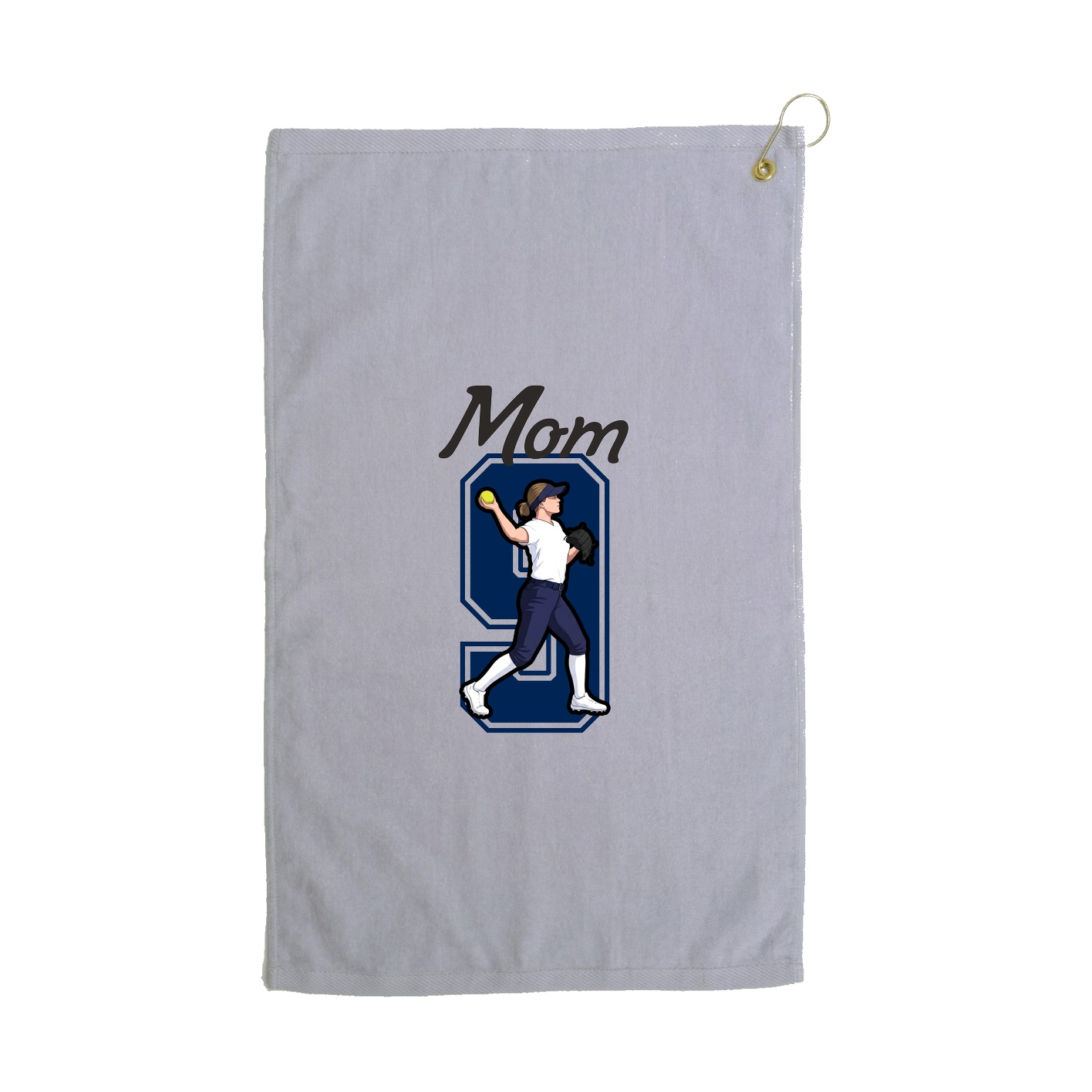 Golf Towel — Mothers Day Shirsey in Grey