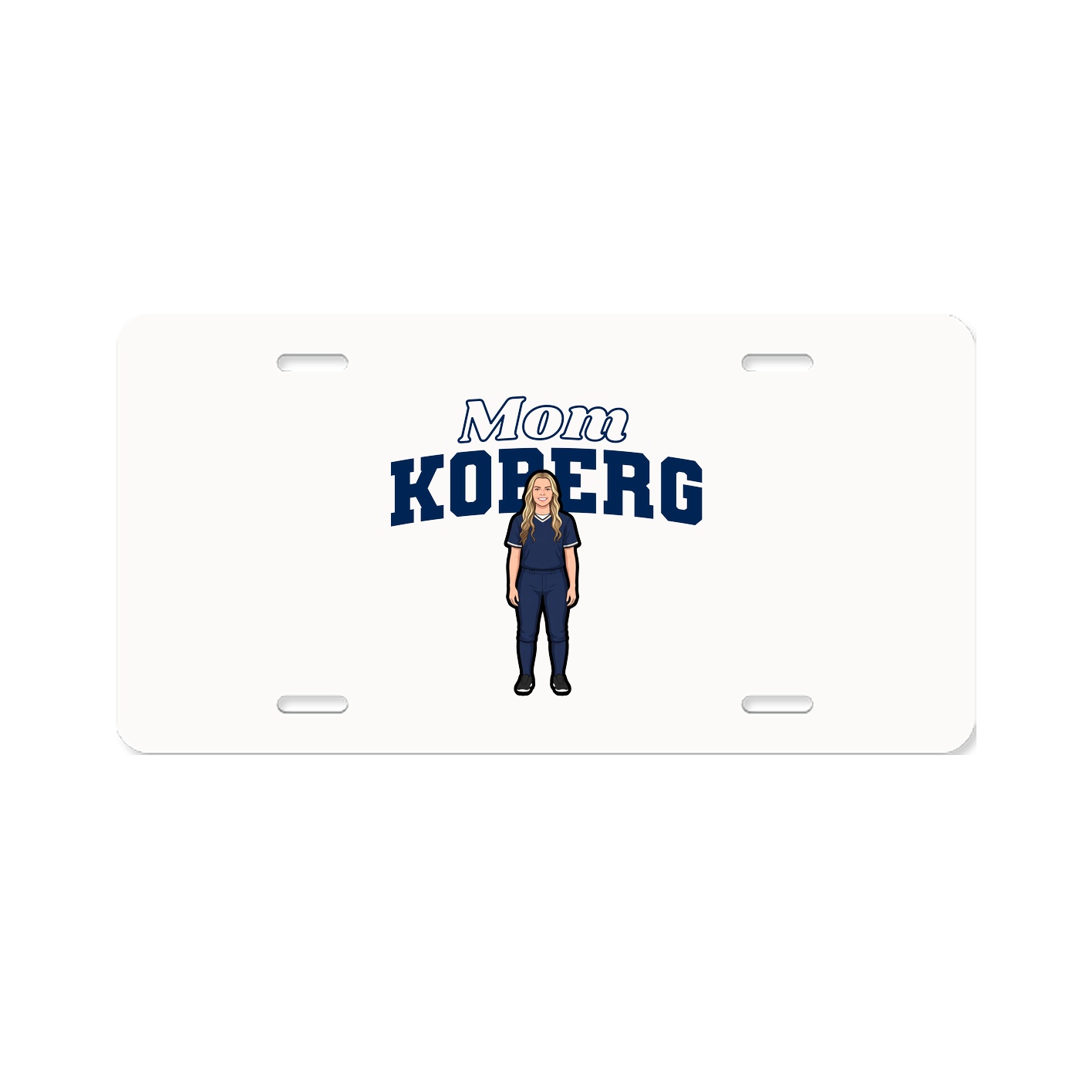 License Plate — Mothers Day Block in Classic