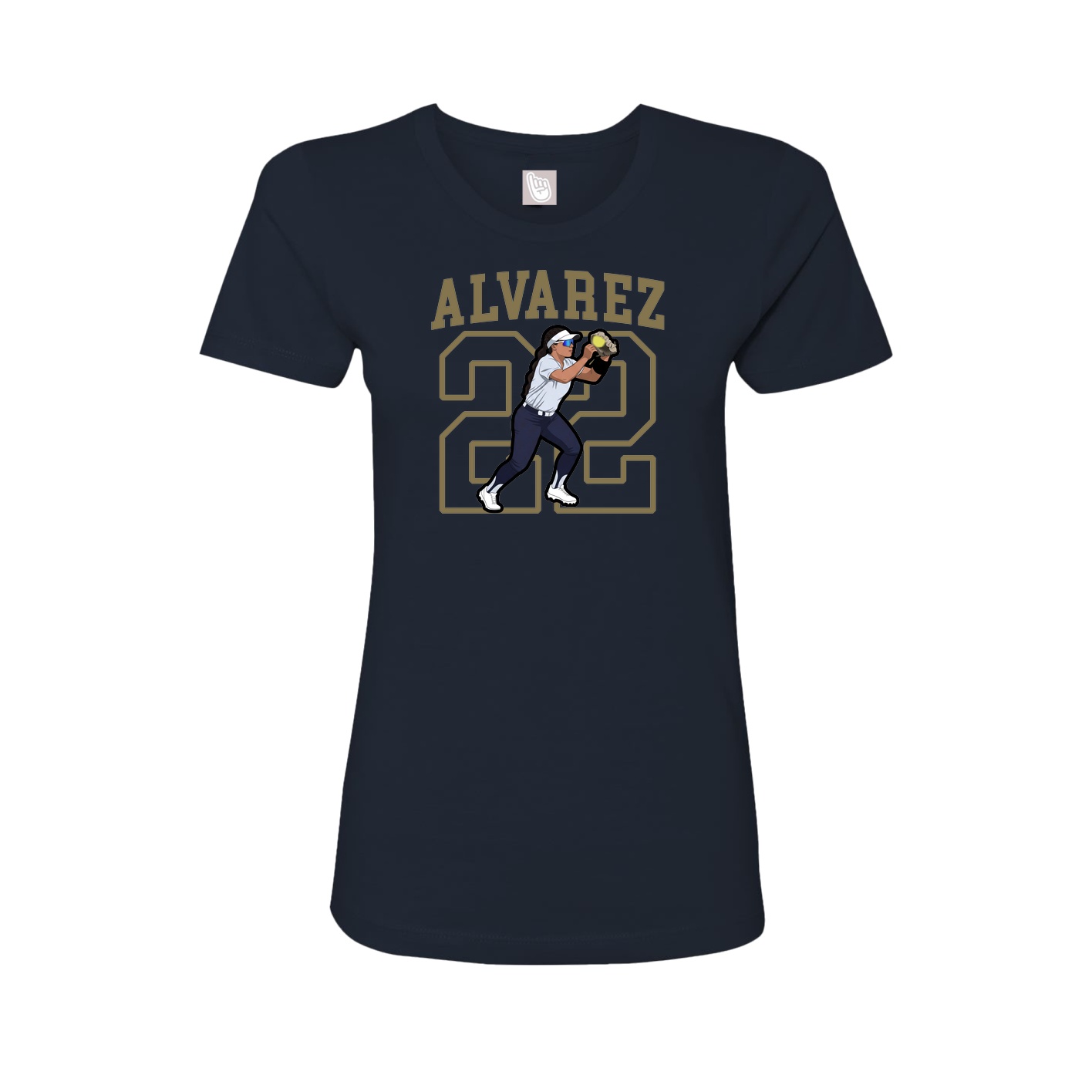 Fitted Women's Tee — Shirsey in Navy