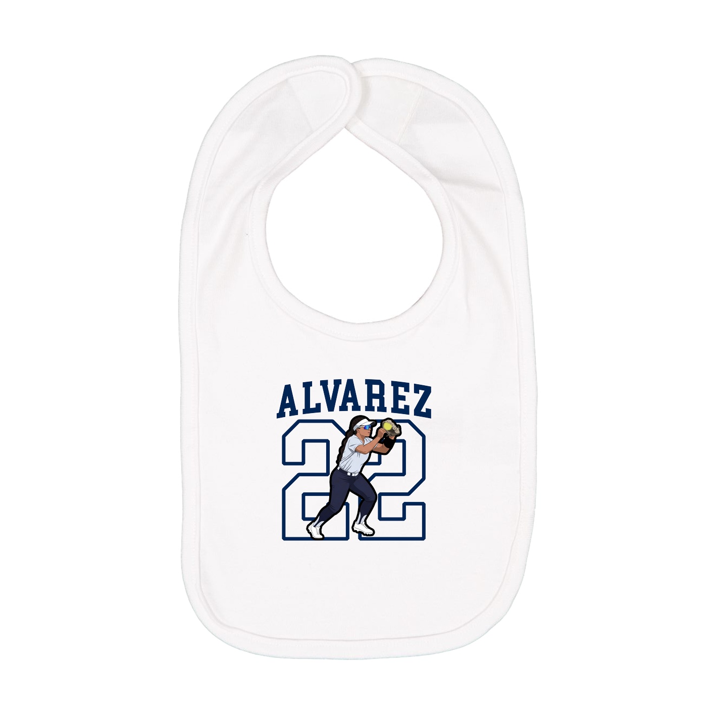 Infant Bib — Shirsey in White